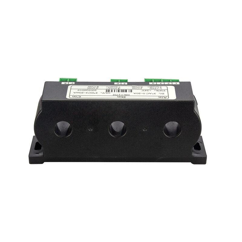 AC 0-100A 3 Phase Current Transducer 3 wire Analog Output 4-20ma 0-10v Three Phase AC Current Transducer.