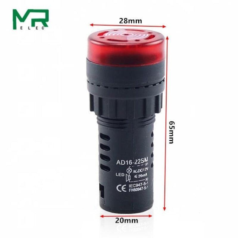 AD16-22SM Intermittent Sound Buzzer Alarm 22MM /12V-220V optional.buzzer 22mm