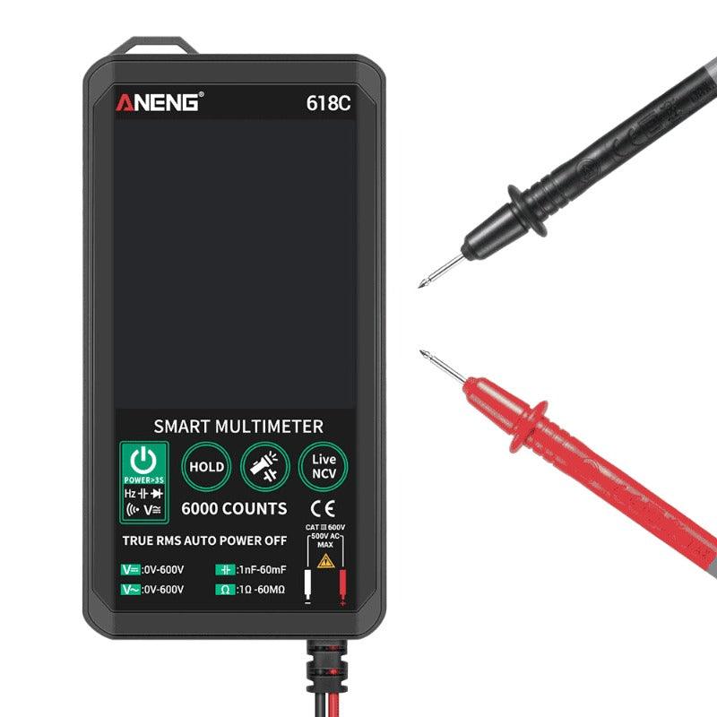 ANENG- 618C Digital Multimeter Smart Touch DC Analog Bar| Professional Transistor Capacitor NCV Testers Meter.