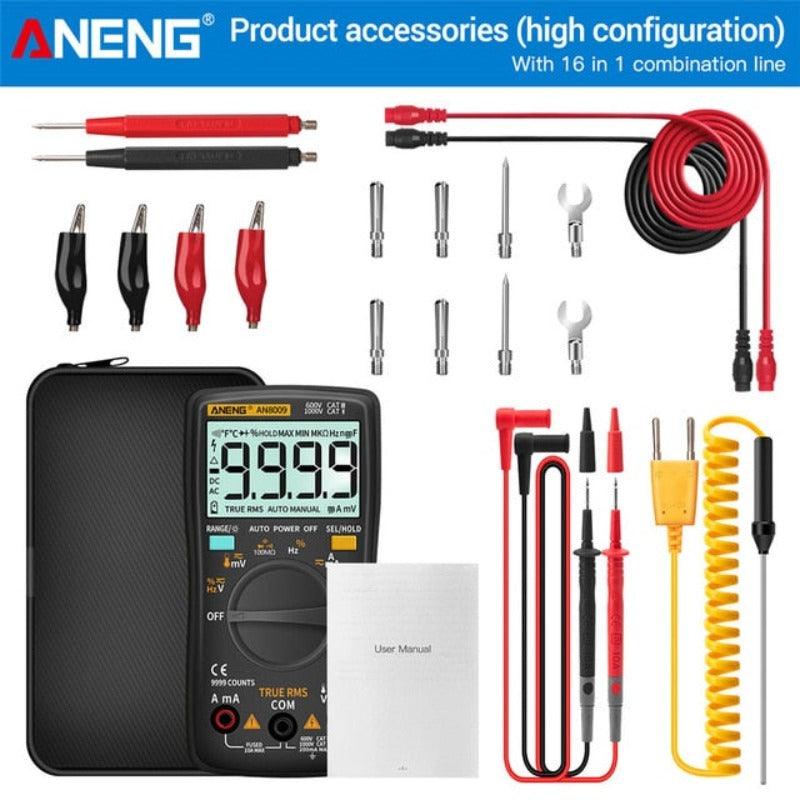 ANENG- AN8009 Digital Multimeter Transistor Testers| Capacitor True-RMS Tester.