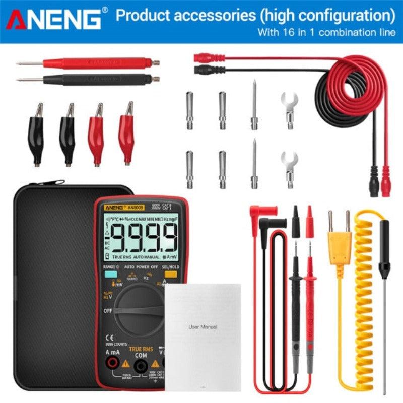 ANENG- AN8009 Digital Multimeter Transistor Testers| Capacitor True-RMS Tester.