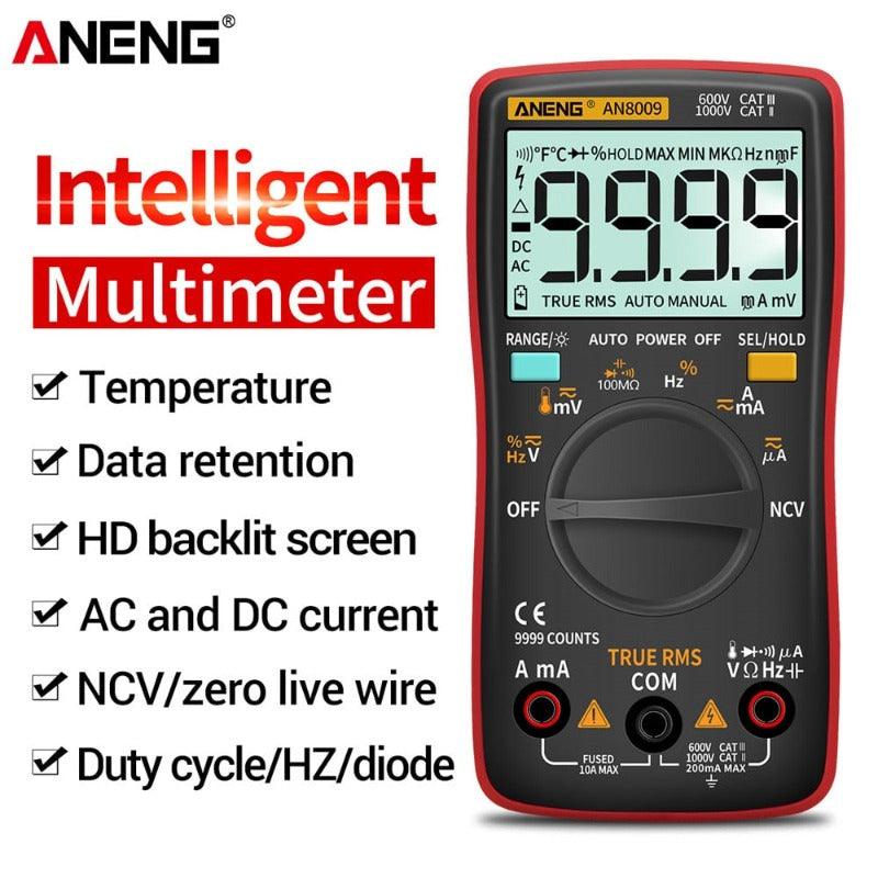ANENG- AN8009 Digital Multimeter Transistor Testers| Capacitor True-RMS Tester.
