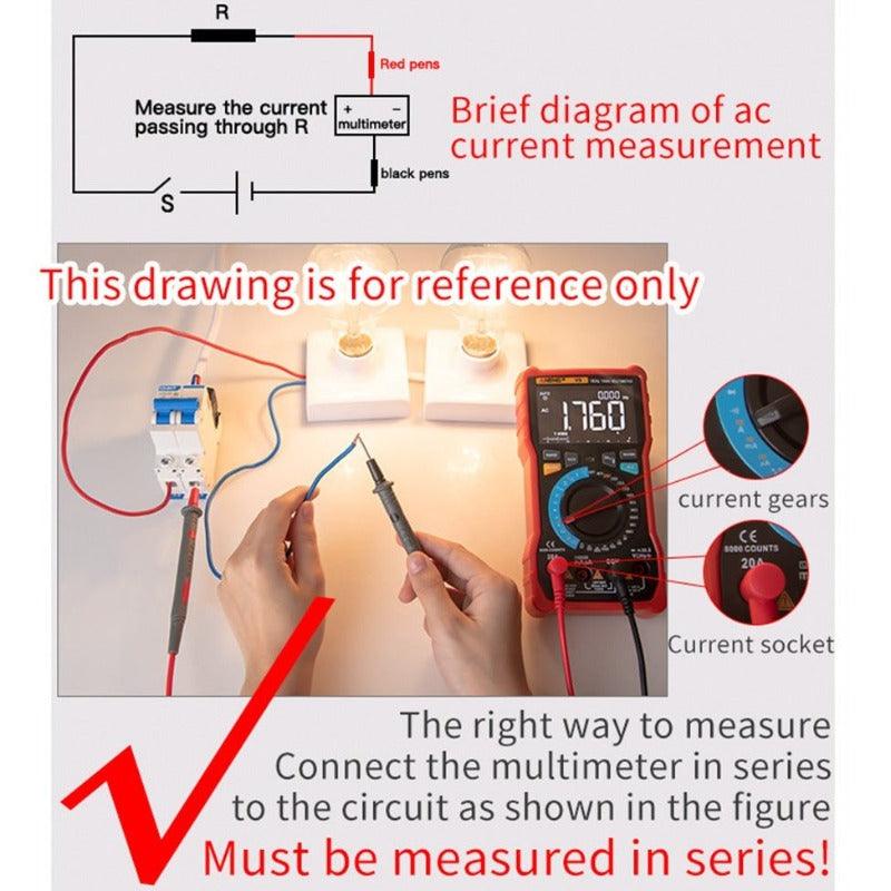 ANENG- M118A Digital Mini Multimeter Tester Auto Mmultimetro| True Rms Tranistor Meter.