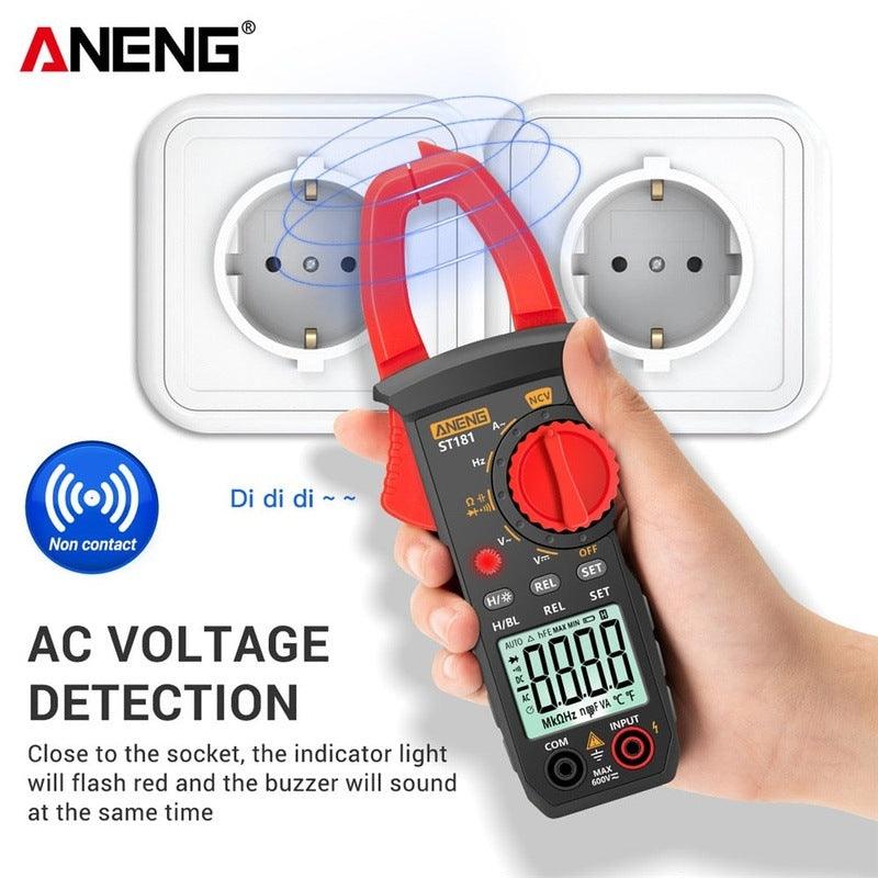 ANENG- ST181 Clamp Meter| DC/AC Current 4000 Counts Ohm Test.