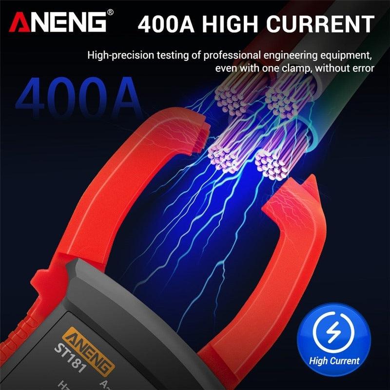 ANENG- ST181 Clamp Meter| DC/AC Current 4000 Counts Ohm Test.