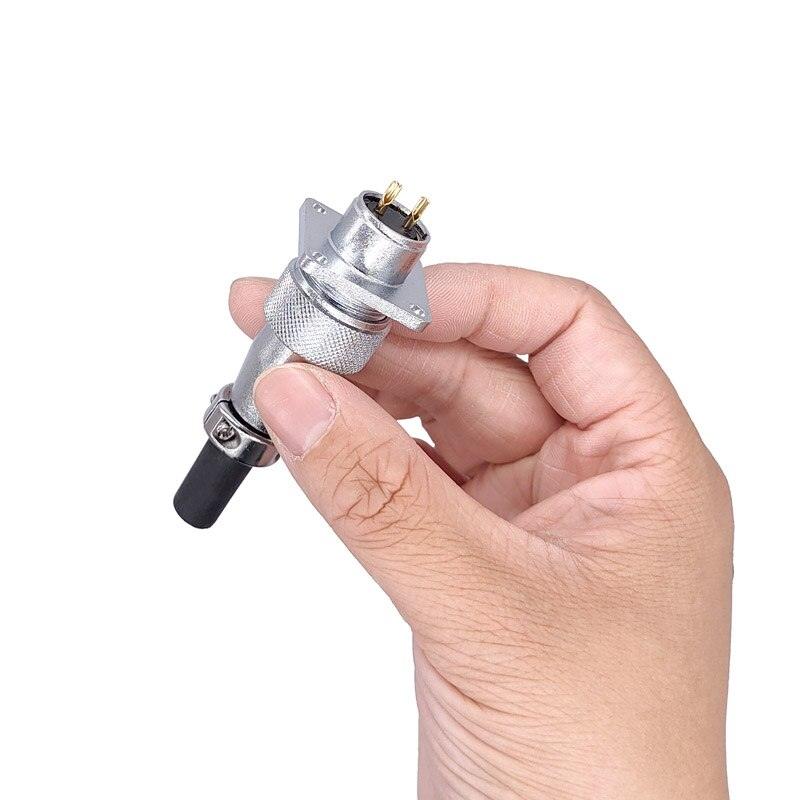 Aviation plug and socket aviation connector WS16 2-10pin female head male seat connector with anti-leakage reverse installation.