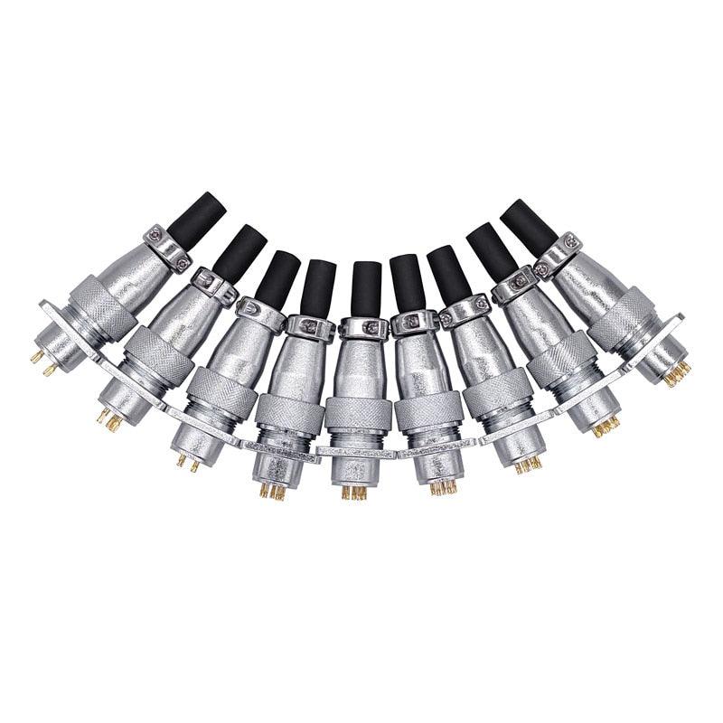 Aviation plug and socket aviation connector WS16 2-10pin female head male seat connector with anti-leakage reverse installation.