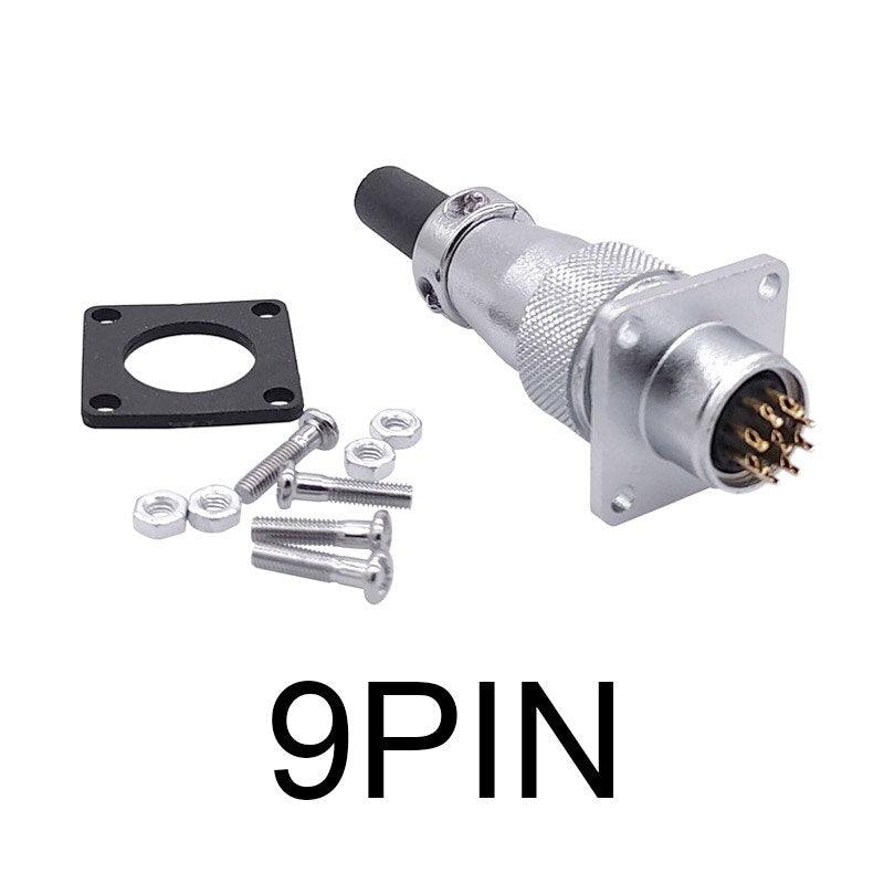 Aviation plug and socket aviation connector WS16 2-10pin female head male seat connector with anti-leakage reverse installation.aviation connector