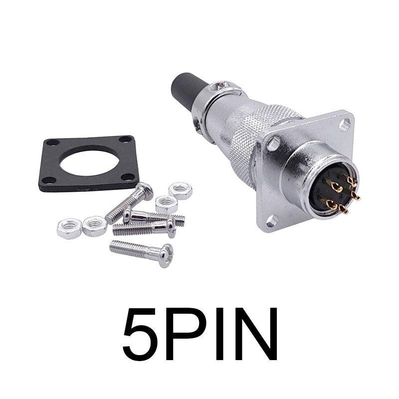 Aviation plug and socket aviation connector WS16 2-10pin female head male seat connector with anti-leakage reverse installation.