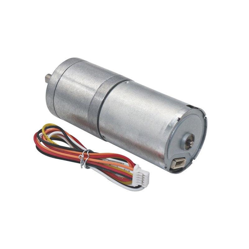 Brushless DC Motor JGA25-2430 12V High Torque Electric Motor Turbine Reduction Motor Controllable Forward and Reverse.