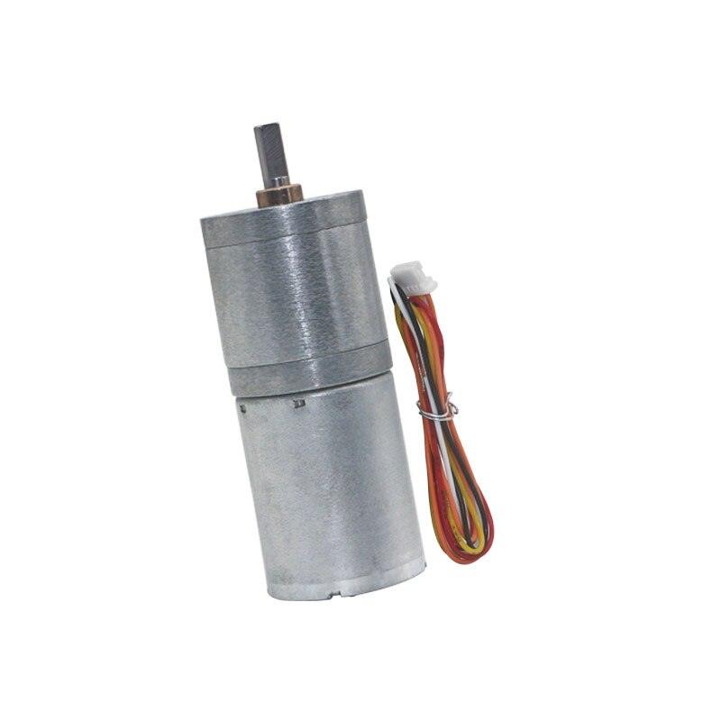 Brushless DC Motor JGA25-2430 12V High Torque Electric Motor Turbine Reduction Motor Controllable Forward and Reverse.