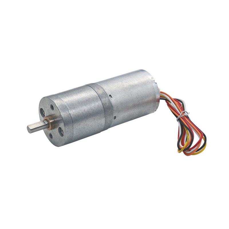 Brushless DC Motor JGA25-2430 12V High Torque Electric Motor Turbine Reduction Motor Controllable Forward and Reverse.