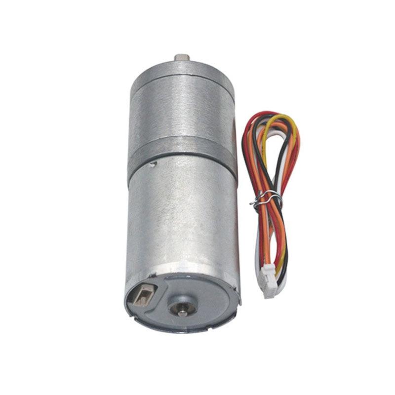 Brushless DC Motor JGA25-2430 12V High Torque Electric Motor Turbine Reduction Motor Controllable Forward and Reverse.