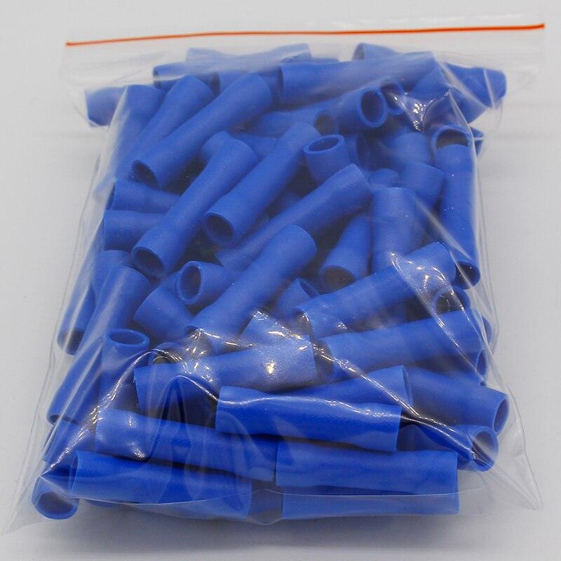 BV2 BV2.5 Full Insulating Wire Connector cable Wire Splice Terminals Joiner Crimp Electrical Fully Insulation BV2 BV 100 PCS BV.