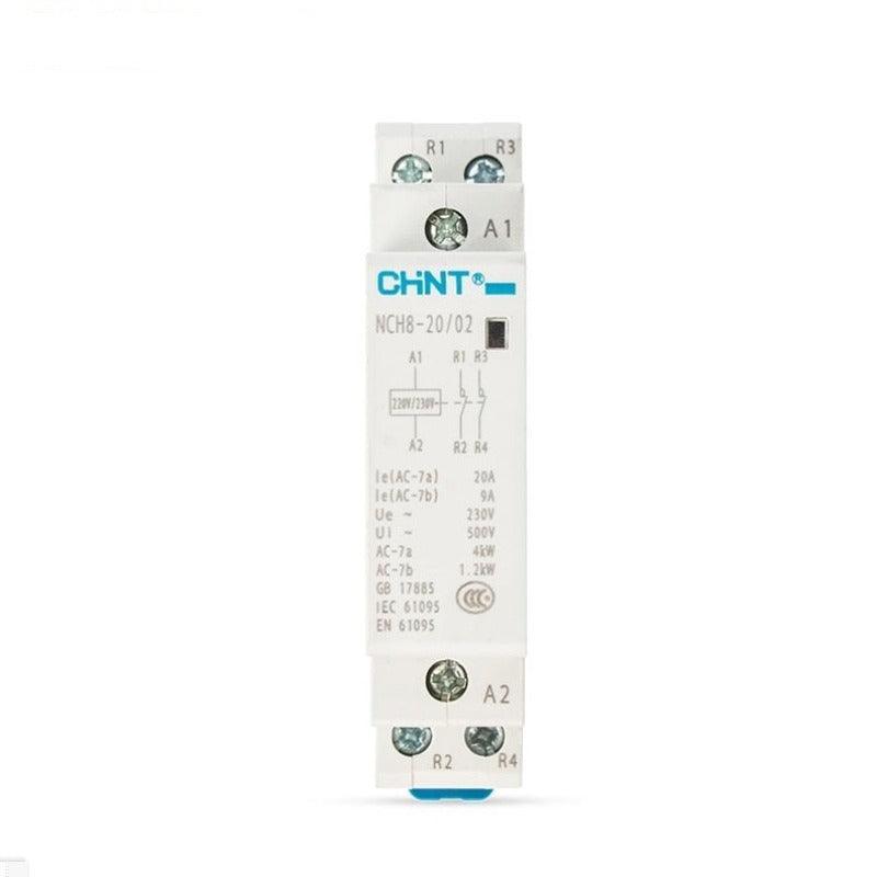 CHINT CHNT NCH8-20 Modular AC household Contactor 220V 230V AC 20A 1NO 1NC 2NO 2NC.