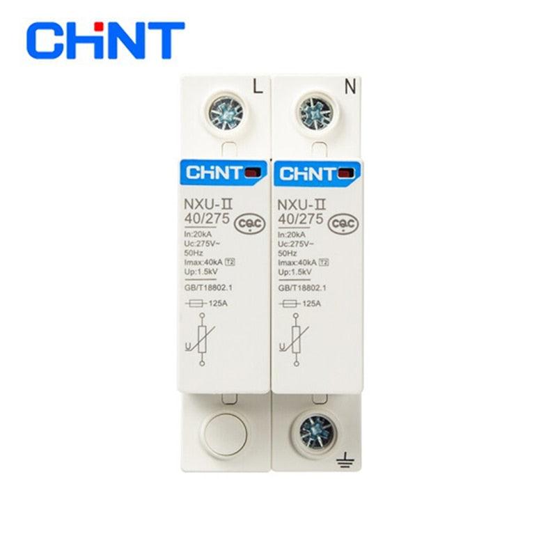 CHINT NXU-II Surge Protective Device 2P 3P 4P 15kA 40KA 65KA 100KA Surge Arrester Protect Electric System.