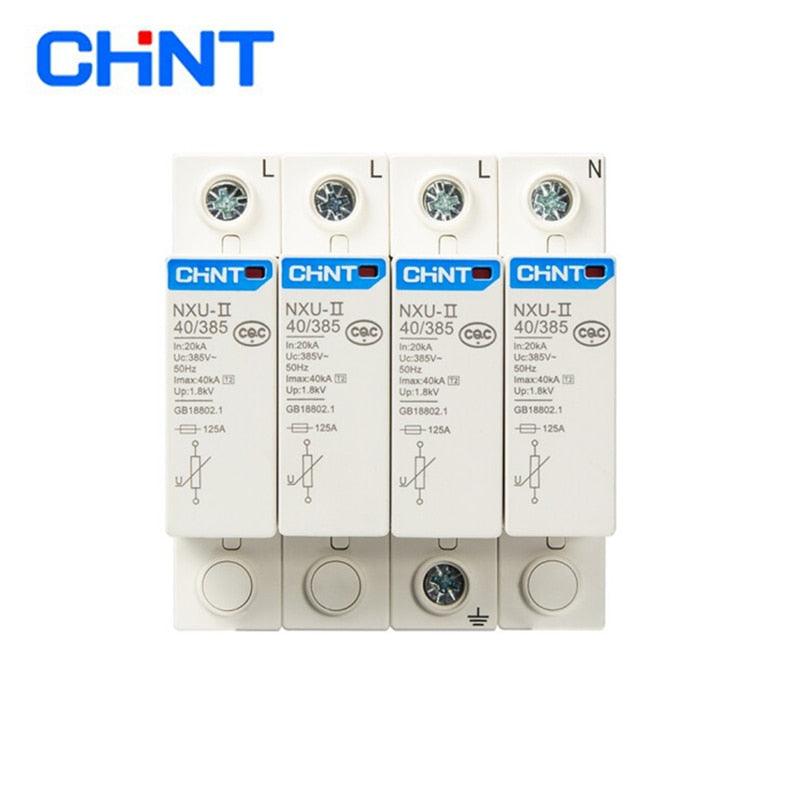 CHINT NXU-II Surge Protective Device 2P 3P 4P 15kA 40KA 65KA 100KA Surge Arrester Protect Electric System.