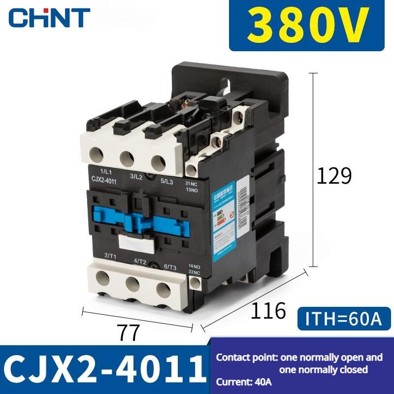CHNT CHINT CJX2 Series Low Voltage Contactor 220V~380v Single-phase Three-phase.