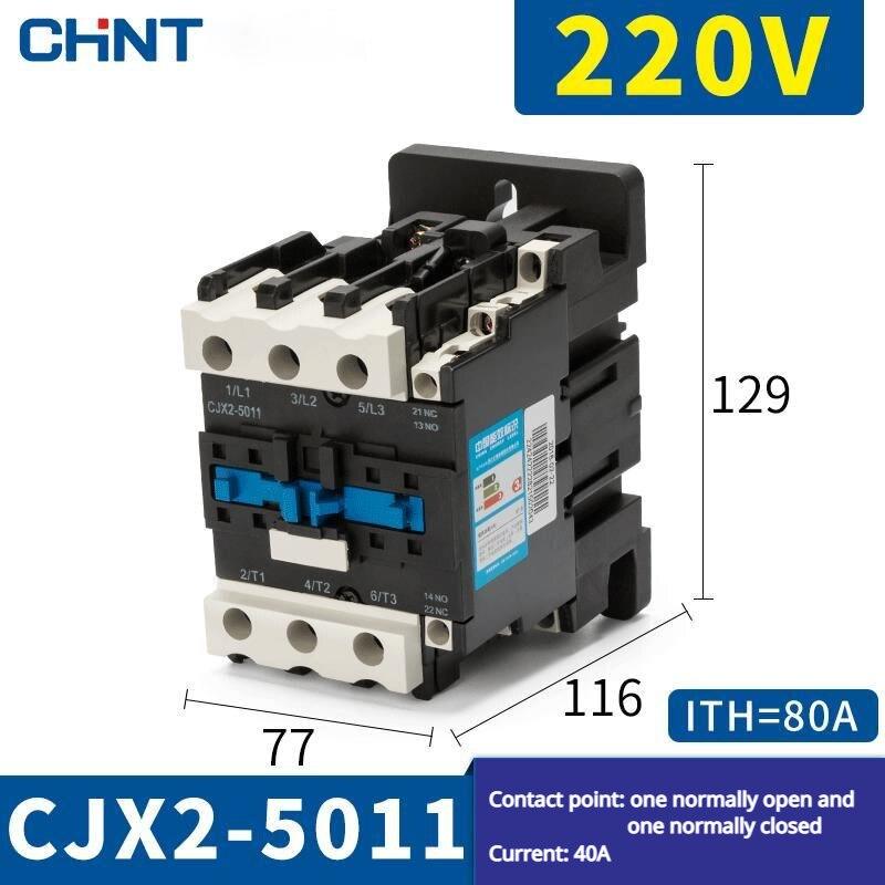 CHNT CHINT CJX2 Series Low Voltage Contactor 220V~380v Single-phase Three-phase.