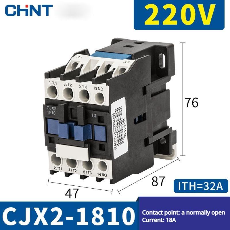 cjx2-18, cjx2-1810,CHNT CHINT CJX2 Series Low Voltage Contactor 220V~380v Single-phase Three-phase