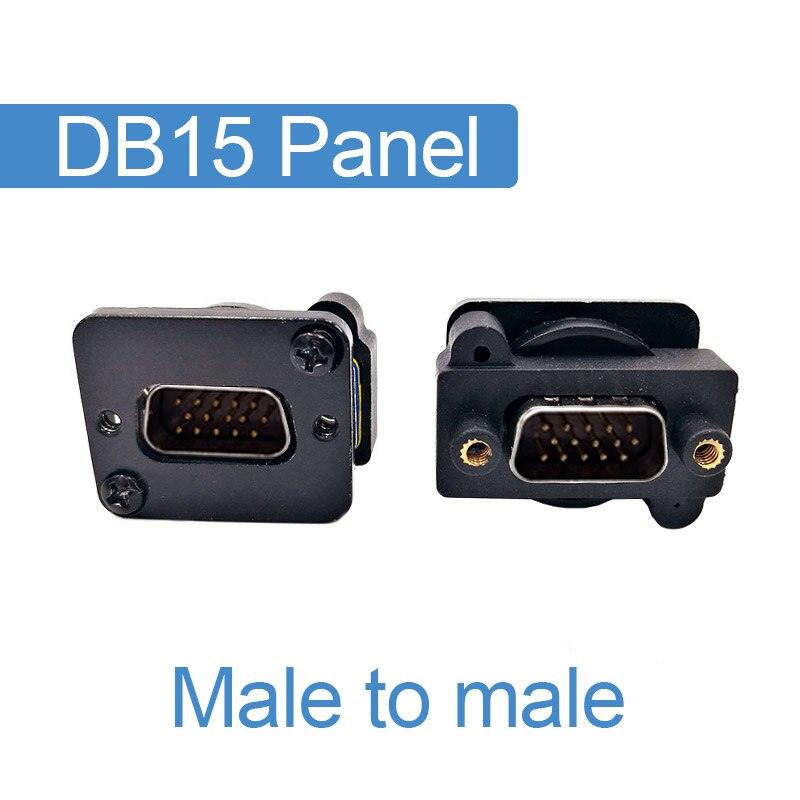 DB15 Female to Female connector VGA socket panel install DB9.