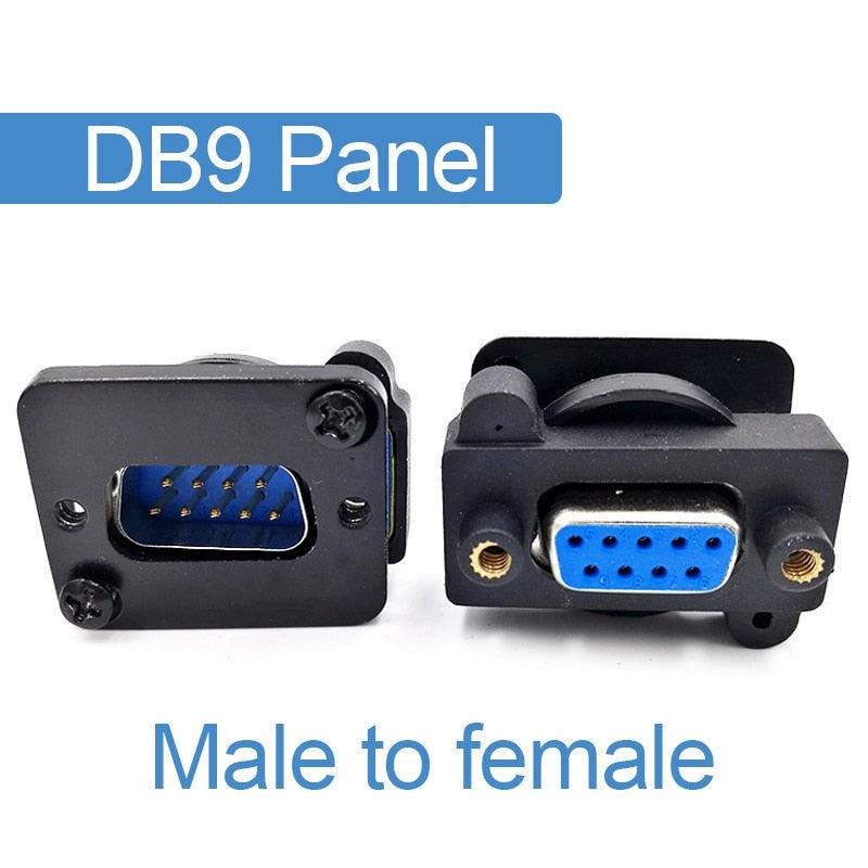 DB15 Female to Female connector VGA socket panel install DB9.