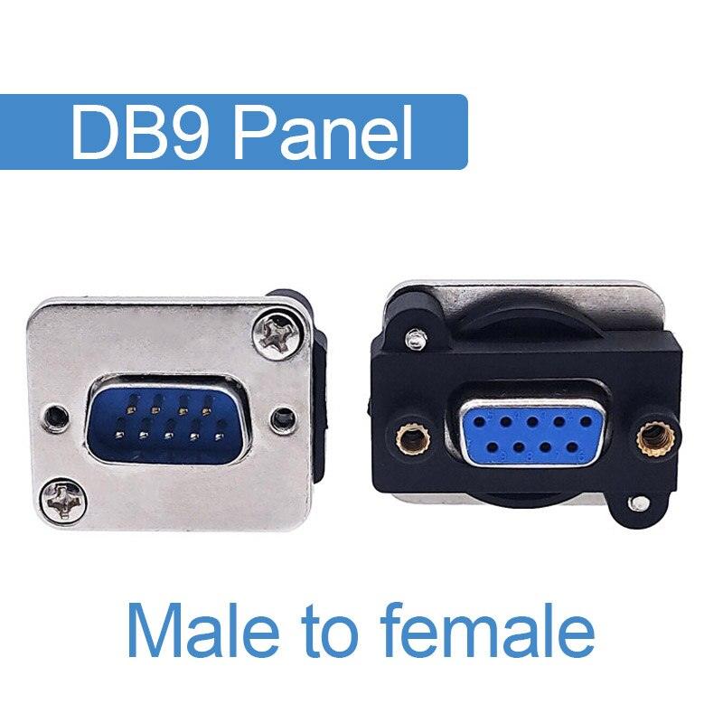 DB15 Female to Female connector VGA socket panel install DB9.