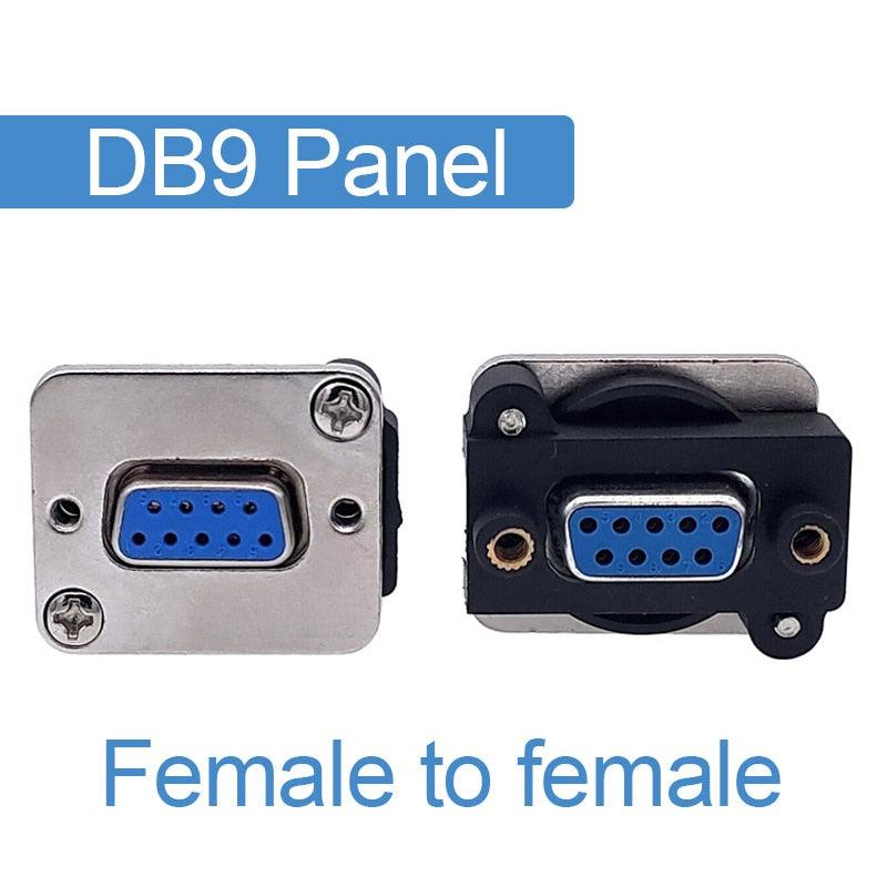 DB15 Female to Female connector VGA socket panel install DB9.
