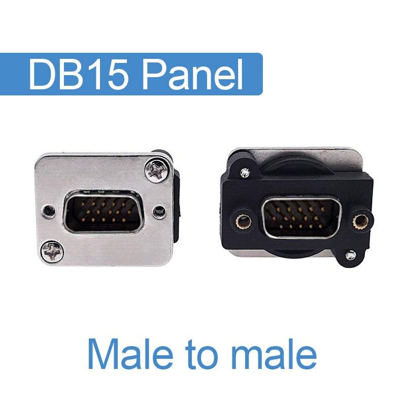 DB15 Female to Female connector VGA socket panel install DB9.