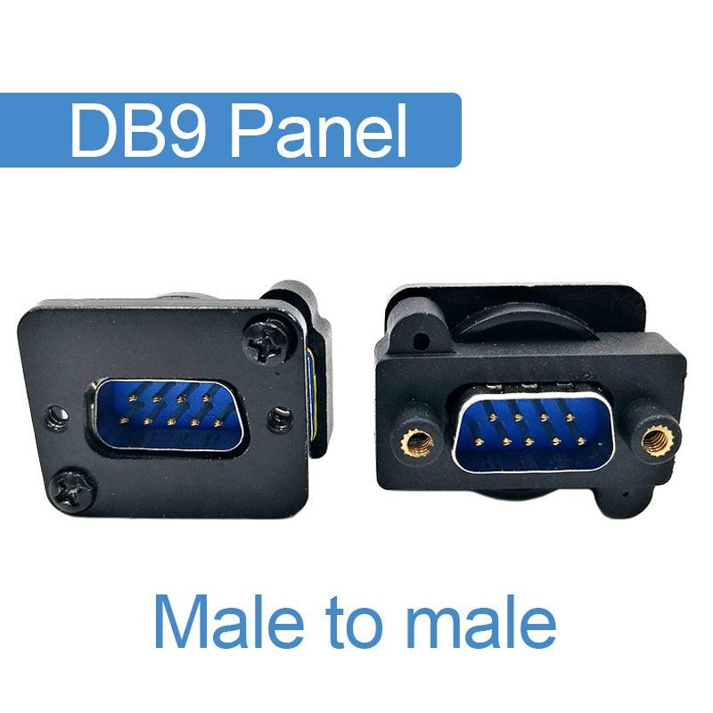 DB15 Female to Female connector VGA socket panel install DB9.