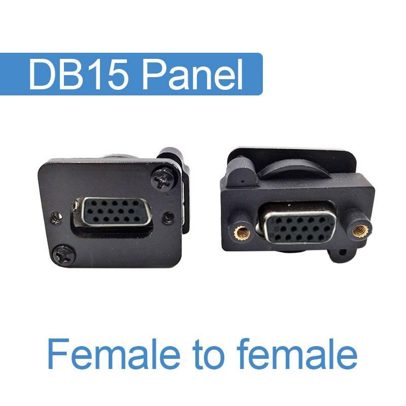 DB15 Female to Female connector VGA socket panel install DB9.