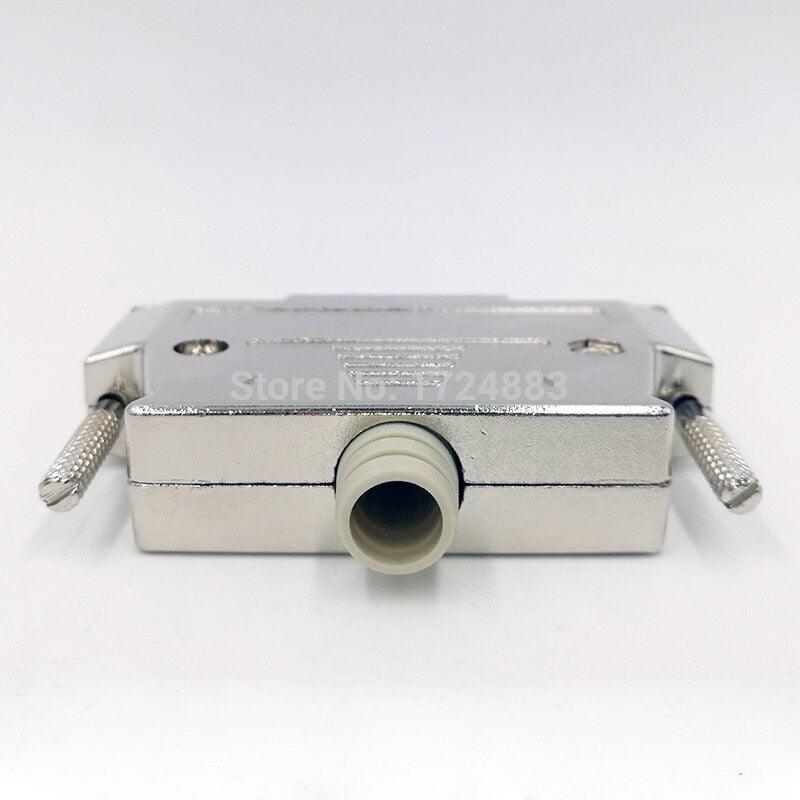 DB37 Metal connector D Sub plug gold plated brass contactor 37 pin hole port socket female Male adapter 2 row.