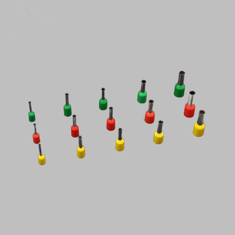 EARU- 600pcs/lot 3 Colors 15 Types Tube insulating Terminals Connector| 22~12AWG.