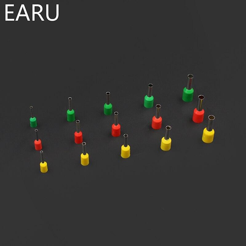 EARU- 600pcs/lot 3 Colors 15 Types Tube insulating Terminals Connector| 22~12AWG.