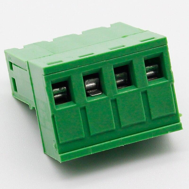 Free shipping 10 sets ht5.08 4pin Terminal plug type 300V 10A 5.08mm pitch connector pcb screw terminal block.
