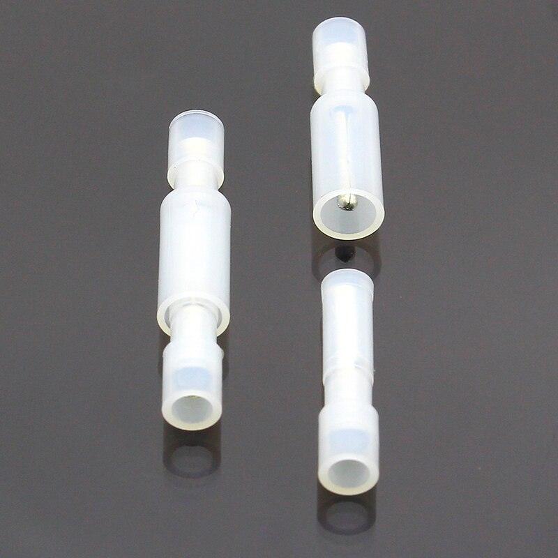 FRFNY+MPFNY 50PCS translucent Bullet Shaped Female Male Insulating Joint Wire Connector.50 sets crimp terminal bullet