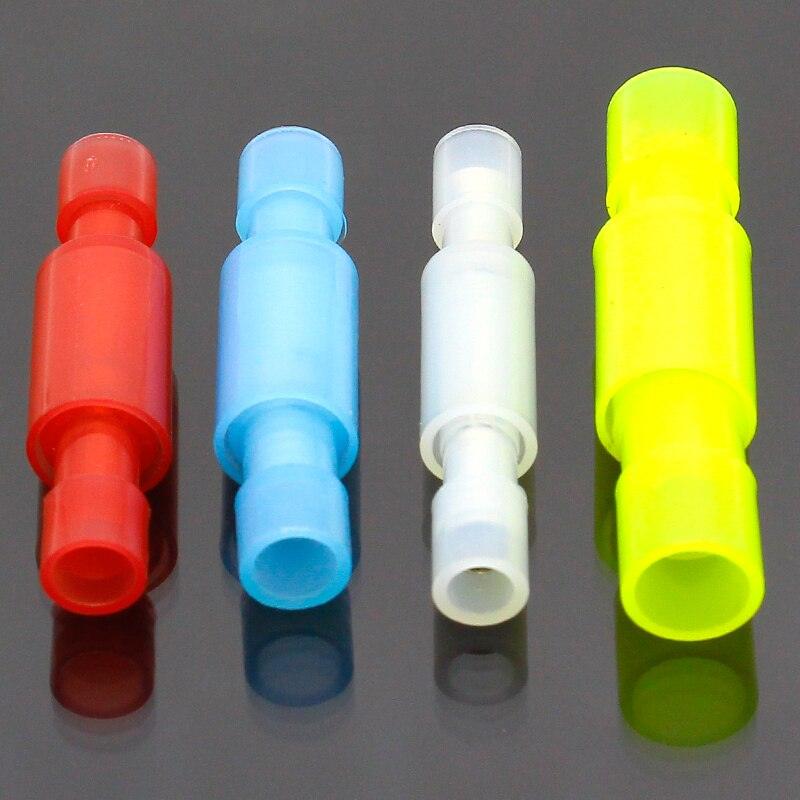 FRFNY+MPFNY 50PCS translucent Bullet Shaped Female Male Insulating Joint Wire Connector.50 sets crimp terminal bullet