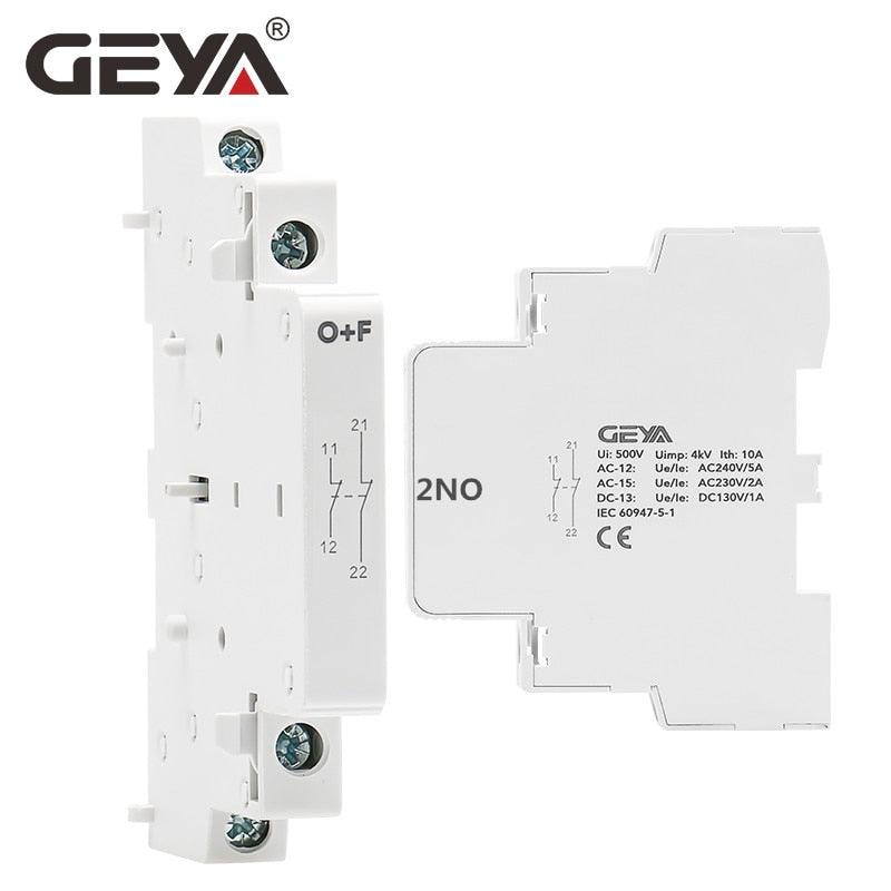GEYA Din Rail Mounted Household Modular AC Contactor for Smart Home House Hotel AC220V 2P 16A 20A 25A 2NC 2NO 1NO1NC 50/60Hz.