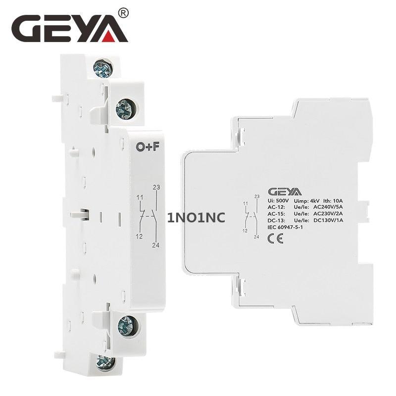 GEYA Din Rail Mounted Household Modular AC Contactor for Smart Home House Hotel AC220V 2P 16A 20A 25A 2NC 2NO 1NO1NC 50/60Hz.