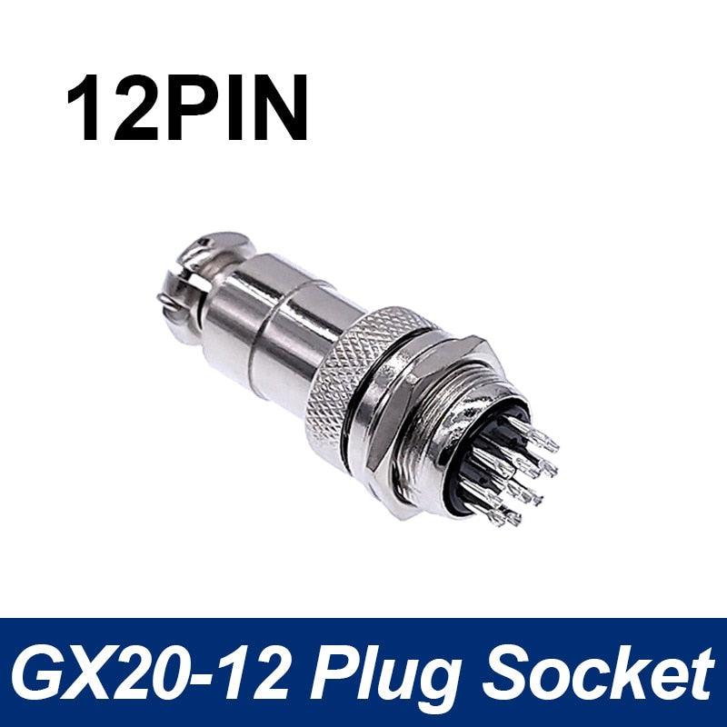 GX20 aviation circular connector Plug and socket 2Pin- 15pin Cable connectors.
