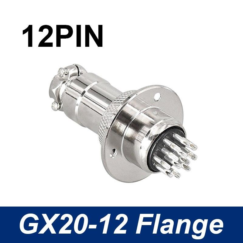 GX20 Connecotor flange mounting aviation plug male and female 2Pin - 15pin connectors.gx20 flange aviation connector,circular connector gx20