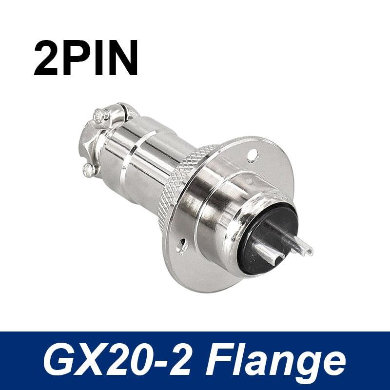 GX20 Connecotor flange mounting aviation plug male and female 2Pin - 15pin connectors.gx20 flange aviation connector,circular connector gx20