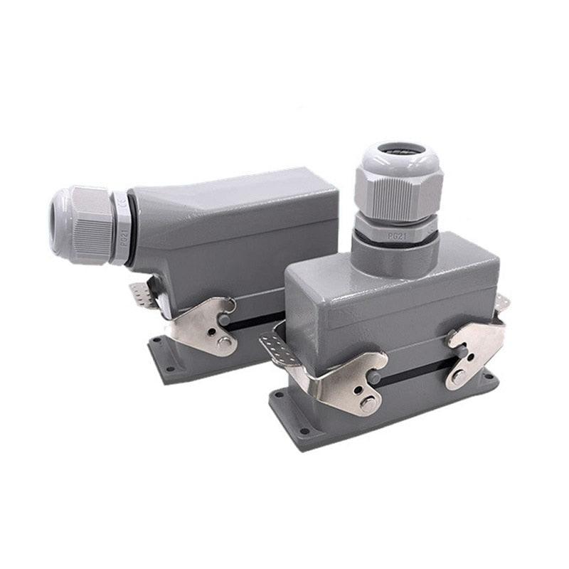 6-Pin Heavy Duty Aviation Connector Set - Industrial Grade Plug & Socket For Automation