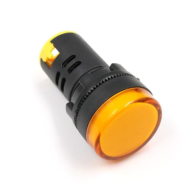 Indicator Signal Lamp Light Waterproof ad16-22ds 22mm AC/DC 12V 24V 110V 220V 380V Red Green Yellow Blue White LED Bulbs 20mA.current indicator led