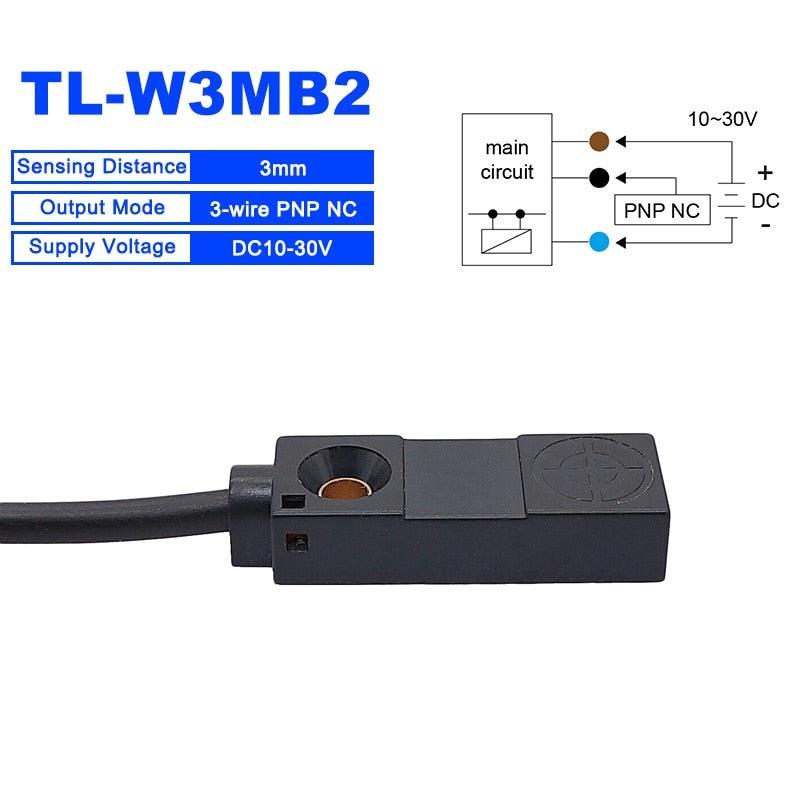 Inductive Proximity Switch 3-wire Sensor Switch NPN PNP NO NC Metal Detector TL-W3MC1,metal sensor