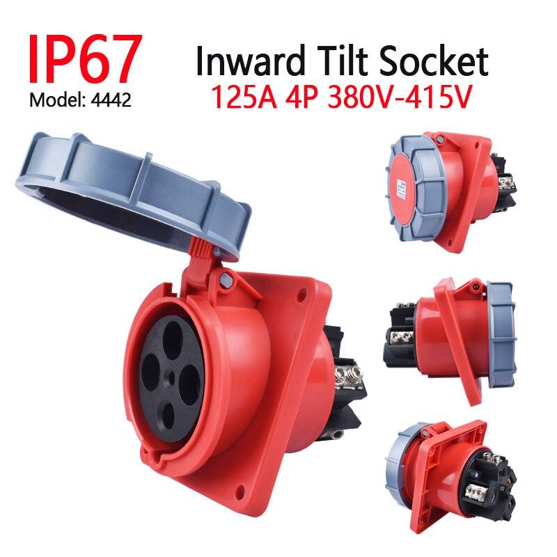 IP67 Waterproof Explosion-proof Industrial Plug and Socket 16A 32A 63A 125A.ip67 63a industrial plug