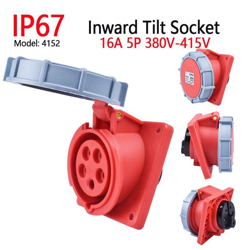 IP67 Waterproof Explosion-proof Industrial Plug and Socket 16A 32A 63A 125A.
