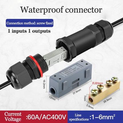 IP68 2/3 Pin Electrical Terminal Adapter Push type connector.