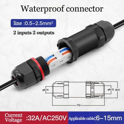 IP68 2/3 Pin Electrical Terminal Adapter Push type connector.