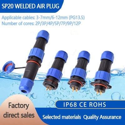 ip68 connector,6 pin wire connector